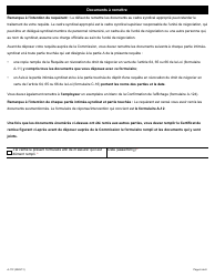 Forme A-11 Requete En Revocation Du Droit De Negocier En Vertu De L&#039;article 64, 65 Ou 66 De La Loi - Ontario, Canada (French), Page 6