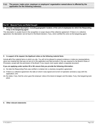 Form A-11 Application for Termination of Bargaining Rights Under Section 64, 65 or 66 of the Act - Ontario, Canada, Page 3