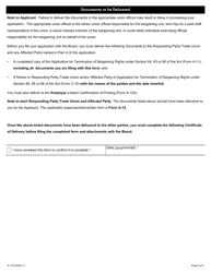 Form A-11 Application for Termination of Bargaining Rights Under Section 64, 65 or 66 of the Act - Ontario, Canada, Page 6