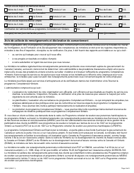 Forme 3034F Competences+ Ontario Inscription Du Participant - Ontario, Canada (French), Page 4