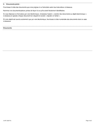 Forme A-53 Requete En Vertu De L&#039;article 50 De La Loi (Represailles Illicites) - Ontario, Canada (French), Page 4