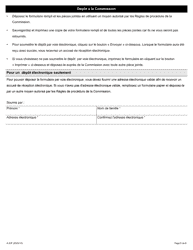 Forme A-53 Requete En Vertu De L&#039;article 50 De La Loi (Represailles Illicites) - Ontario, Canada (French), Page 8