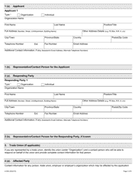 Form A-53 Application Under Section 50 of the Act (Unlawful Reprisal) - Ontario, Canada, Page 2