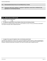 Form A-53 Application Under Section 50 of the Act (Unlawful Reprisal) - Ontario, Canada, Page 3