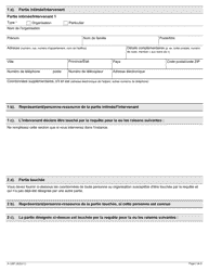 Forme A-126 Reponse/Intervention - Requete En Vertu De L&#039;article 25 Ou 26 De La Loi - Ontario, Canada (French), Page 2