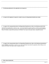 Form A-18 Response/Intervention - Application for Right of Access - Ontario, Canada, Page 3