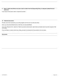 Form A-27 Application Concerning Inadequate Financial Statement - Ontario, Canada, Page 4