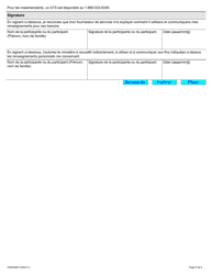 Forme ON00320F Inscription De La Participante Ou Du Participant Au Programme De Formation Relais De L&#039;ontario - Ontario, Canada (French), Page 5