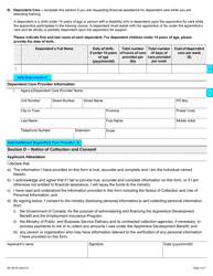 Form 89-1827E Apprentice Development Benefit Application - Ontario, Canada, Page 3