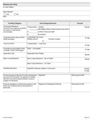 Form 89-1827E Apprentice Development Benefit Application - Ontario, Canada, Page 4