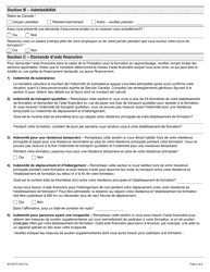 Forme 89-1827F Formulaire De Demande De La Prestation Pour La Formation En Apprentissage - Ontario, Canada (French), Page 2