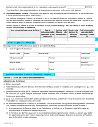 Forme 89-1827F Formulaire De Demande De La Prestation Pour La Formation En Apprentissage - Ontario, Canada (French), Page 3