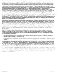 Forme 89-1827F Formulaire De Demande De La Prestation Pour La Formation En Apprentissage - Ontario, Canada (French), Page 7