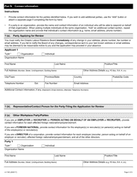 Form A-114 Application for Review - Ontario, Canada, Page 2