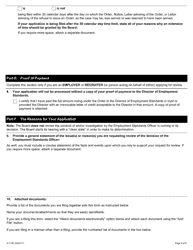 Form A-114 Application for Review - Ontario, Canada, Page 4