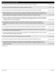 Forme 1931F Evaluation Du Programme De Formation a L&#039;intention DES Travailleurs - Ontario, Canada (French), Page 7