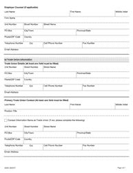 Form 2022E Request for Appointment of Arbitrator/Chair/Nominee Under Section 48 - Ontario, Canada, Page 3