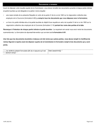Forme A-90 Requete En Vertu De La Partie IV De La Loi De 1993 Sur La Negociation Collective DES Employes De La Couronne - Ontario, Canada (French), Page 6