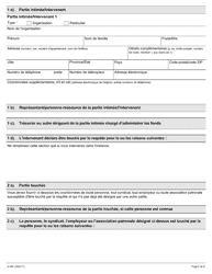 Forme A-48 Reponse/Intervention - Requete Relative a Un Etat Financier Insuffisant - Ontario, Canada (French), Page 2