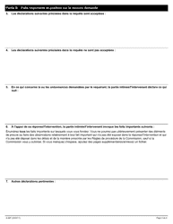 Forme A-48 Reponse/Intervention - Requete Relative a Un Etat Financier Insuffisant - Ontario, Canada (French), Page 3