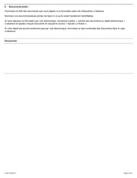 Forme A-44 Reponse/Intervention - Requete Relative Au Defaut De Se Conformer Aux Conditions De Reglement - Ontario, Canada (French), Page 4