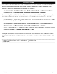 Forme A-44 Reponse/Intervention - Requete Relative Au Defaut De Se Conformer Aux Conditions De Reglement - Ontario, Canada (French), Page 6