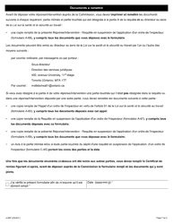 Forme A-68 Reponse/Intervention - Requete En Suspension De L&#039;application D&#039;un Ordre De L&#039;inspecteur - Ontario, Canada (French), Page 7