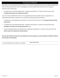 Form A-62 Response/Intervention - Application Under Section 21, 22, and/or 23 of the Act - Ontario, Canada, Page 6