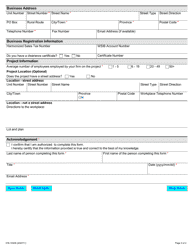 Form 016-1000E Registration of Constructors and Employers Engaged in Construction - Ontario, Canada, Page 2