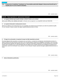 Forme A-33 Requete En Vertu De L&#039;article 96 De La Loi (Pratiques Deloyales De Travail) - Ontario, Canada (French), Page 3