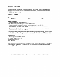 Form B Request to Amend Protected Health Information - Alabama, Page 2