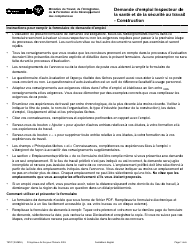 Document preview: Forme 1977F Demande D'emploi Inspecteur De La Sante Et De La Securite Au Travail - Construction - Ontario, Canada (French)