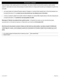 Forme A-31 Requete Relative a L&#039;obligation Du Syndicat D&#039;etre Impartial Dans Le Choix DES Employes Pour Un Emploi - Ontario, Canada (French), Page 6