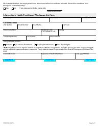 Form ON00407E Medical Certificate to Support Entitlement to Family Caregiver Leave, Family Medical Leave, and/or Critical Illness Leave - Ontario, Canada, Page 3