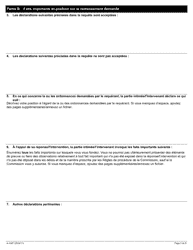 Forme A-102 Ponse/Intervention - Requete En Vertu De L&#039;article 6, 9, 10, 11, 18 Ou 23 De La Loi De 2001 Sur La Negociation Collective Dans Les Services D&#039;ambulance - Ontario, Canada (French), Page 3