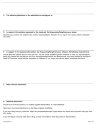 Form A-52 Response/Intervention - Application Under Section 62 of the Ccba or 56.1 of the Fppa - Ontario, Canada, Page 3