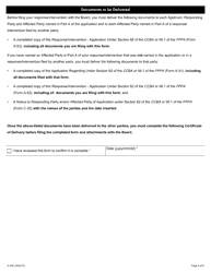 Form A-52 Response/Intervention - Application Under Section 62 of the Ccba or 56.1 of the Fppa - Ontario, Canada, Page 6
