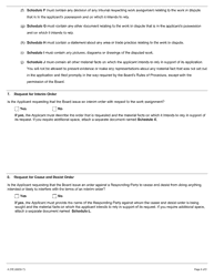 Form A-37 Application Concerning Work Assignment (Jurisdictional Dispute) - Ontario, Canada, Page 4