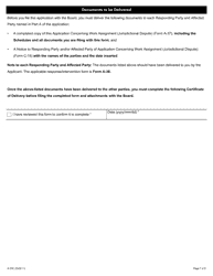 Form A-37 Application Concerning Work Assignment (Jurisdictional Dispute) - Ontario, Canada, Page 7