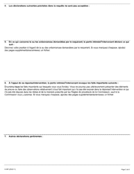 Forme A-30 Reponse/Intervention - Requete Relative a L&#039;obligation Du Syndicat D&#039;etre Impartial Dans Son Role De Representant - Ontario, Canada (French), Page 3