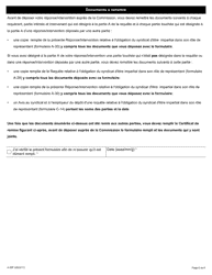Forme A-30 Reponse/Intervention - Requete Relative a L&#039;obligation Du Syndicat D&#039;etre Impartial Dans Son Role De Representant - Ontario, Canada (French), Page 6