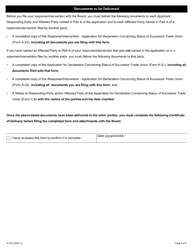 Form A-22 Response/Intervention - Application for Declaration Concerning Status of Successor Trade Union - Ontario, Canada, Page 6