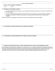 Forme A-22 Reponse/Intervention - Requete Relative a La Declaration Sur La Succession Aux Qualites D&#039;un Syndicat - Ontario, Canada (French), Page 3