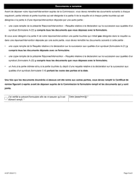 Forme A-22 Reponse/Intervention - Requete Relative a La Declaration Sur La Succession Aux Qualites D&#039;un Syndicat - Ontario, Canada (French), Page 6