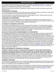 Forme A-130 Reponse/Intervention - Requete Relative a DES Represailles Illicites - Ontario, Canada (French), Page 5