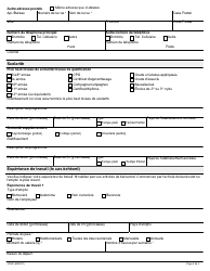 Forme 3006F Inscription De La Participante Ou Du Participant Au Programme Emploi Ontario - Ontario, Canada (French), Page 2