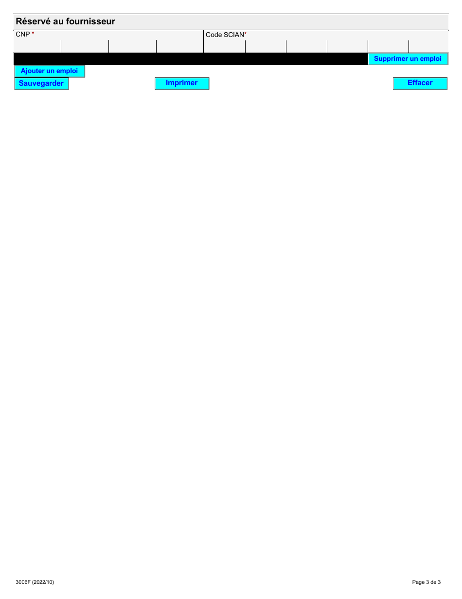 Forme 3006F Inscription De La Participante Ou Du Participant Au Programme Emploi Ontario - Ontario, Canada (French), Page 3