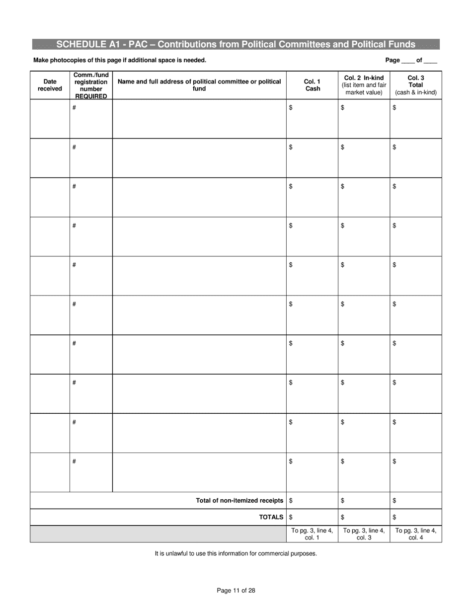 Report of Receipts and Expenditures for Candidate Committees Principal Campaign Committees - Minnesota, Page 11