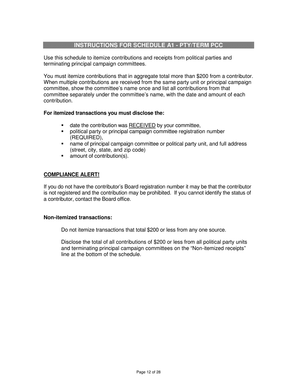 Report of Receipts and Expenditures for Candidate Committees Principal Campaign Committees - Minnesota, Page 12
