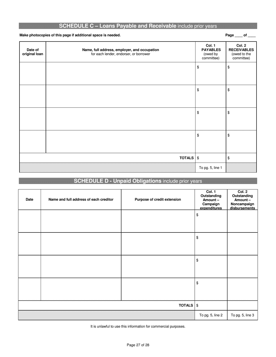 Report of Receipts and Expenditures for Candidate Committees Principal Campaign Committees - Minnesota, Page 27